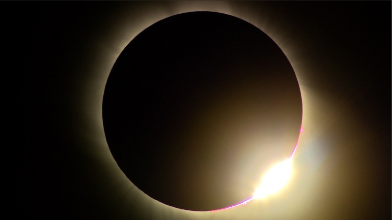 Salah if eclipse is not visible