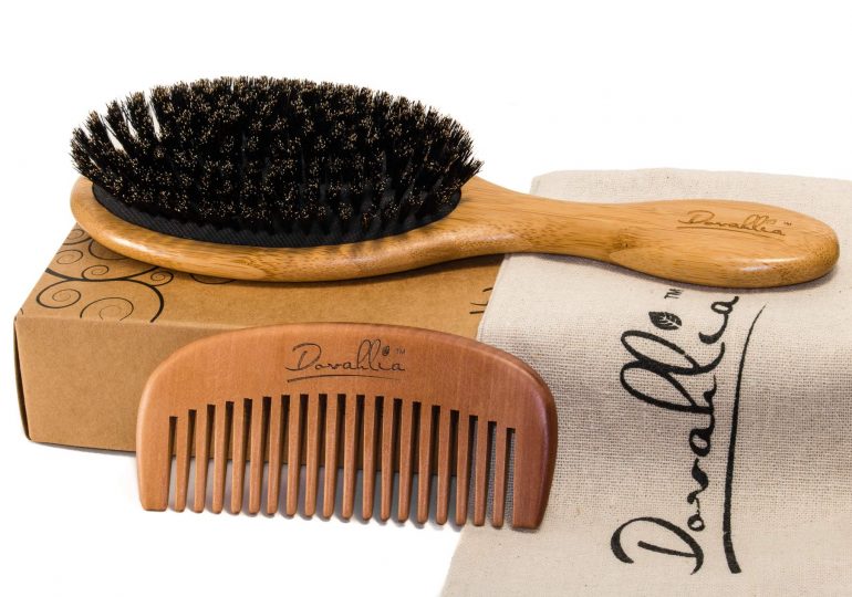 Brush made from boar bristle